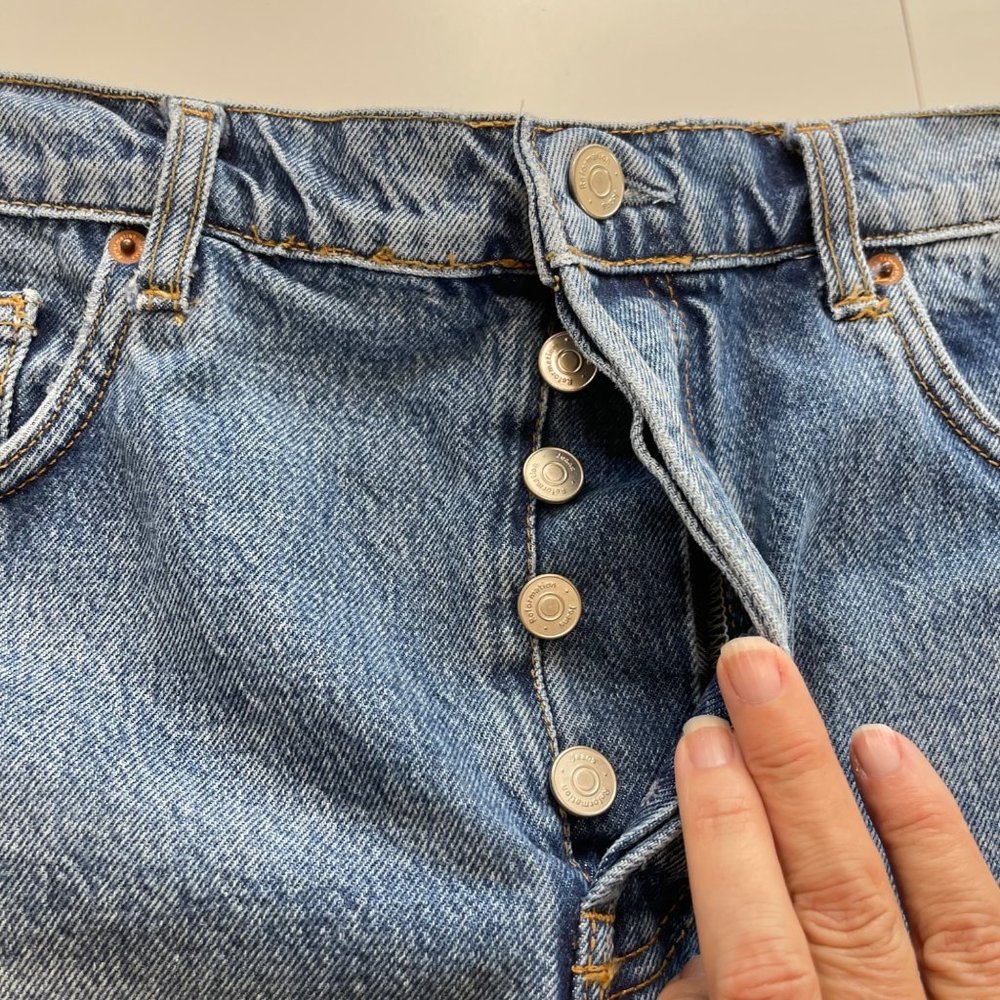 Reformation Charlie High Rise Floral Fauna Embroidery Jean Short Size 30 NWOT - Picture 8 of 14